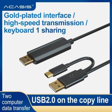 Acasis USB Trên Dòng Sao Chép Hai Dữ Liệu Máy Tính Và Chia Sẻ Một Con Chuột Và Bàn Phím Phổ Biến Truyền Tải Lẫn Nhau Đường Truyền Dữ Liệu Được Chia Sẻ Từ Nam Sang Nam