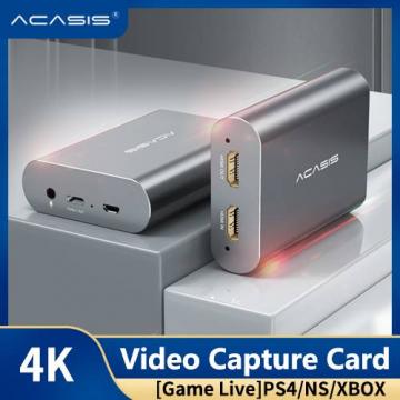 ACASIS 4K USB2.0 HD HDMI to Type-c HD Video Capture Card HDMI Đầu vào HDMI Đầu ra HDMI 1080P HD Game Record Box Truyền trực tiếp Tương thích với Hệ thống Windows / Linux, dành cho PS4 / 3 Xbox one / 360 Wii U ezcap261 - intl