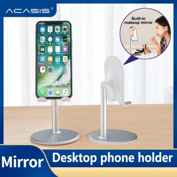 Acasis Bàn Làm Việc Điện Thoại Tích Hợp Gương Soi Cho Iphone Samsung Xiaomi Smartphone Máy Tính Bảng Đa Năng Giữ Điện Thoại Di Động Máy Tính Để Bàn Cho iPad samsung Bàn Giá Đứng