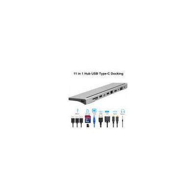 Ổ Cắm Máy Tính Xách Tay ACASIS, Cổng Type C Sang USB 3.0, Đầu Đọc Thẻ SD HDMI, Sạc PD Cho Win 7/8/10/XP, 32Bit Mas OS Pro