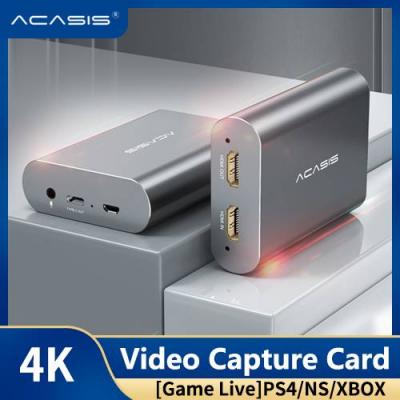 ACASIS 4K USB2.0 HD HDMI to Type-c HD Video Capture Card HDMI Đầu vào HDMI Đầu ra HDMI 1080P HD Game Record Box Truyền trực tiếp Tương thích với Hệ thống Windows / Linux, dành cho PS4 / 3 Xbox one / 360 Wii U ezcap261 - intl