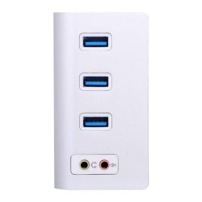 HUB Chia USB Hợp Kim Nhôm Acasis HS0047, Cổng USB 2.0 3.0 Tốc Độ Cao, 4 Cổng Có Micro Âm Thanh Cho Máy Tính Macbook