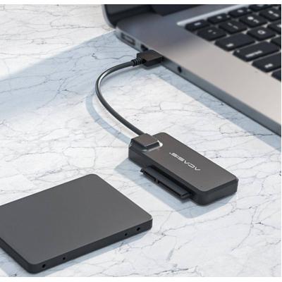 ACASIS Bộ chuyển đổi USB sang SATA, USB 3.0 sang SATA, Bộ điều hợp ổ cứng cho ổ cứng 2,5 / 3,5 inchSATA HDD SDD, CD / DVD ROM. với cáp bộ chuyển đổi 12V2APower UK / US / EU