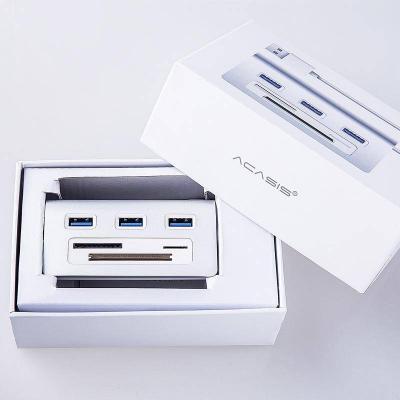 Ổ Cắm USB 3.0 Acasis, Đầu Đọc Thẻ Tốc Độ Cao Bằng Nhôm 3.0, Giao Diện Nguồn, Đầu Đọc Thẻ TF SD CF, Máy Tính Cá Nhân iMac Cho Macbook