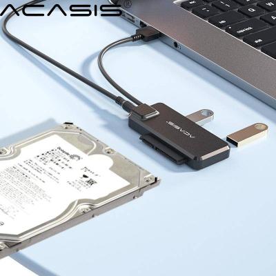 ACASIS Bộ chuyển đổi USB sang SATA, USB 3.0 sang SATA, Bộ điều hợp ổ cứng cho ổ cứng 2,5 / 3,5 inchSATA HDD SDD, CD / DVD ROM. với cáp bộ chuyển đổi 12V2APower UK / US / EU