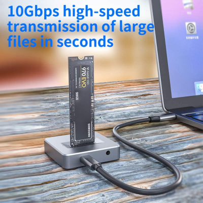 Acasis NVME to USB Adapter, M.2 SSD to Type A Card, No Cable Clone, High Performance 10Gbps USB 3.1 Gen 2 Bridge Chip, Use as Portable SSD, USB to M2 SSD Key M, Hỗ trợ Windows XP 7 8 10