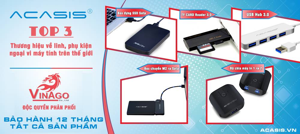 acasis bảo hành chính hãng